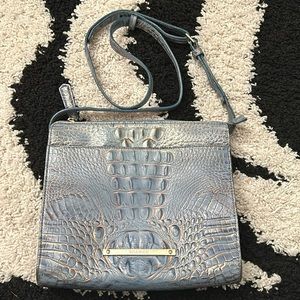Blue BRAHMIN crossbody Handbag Preowned